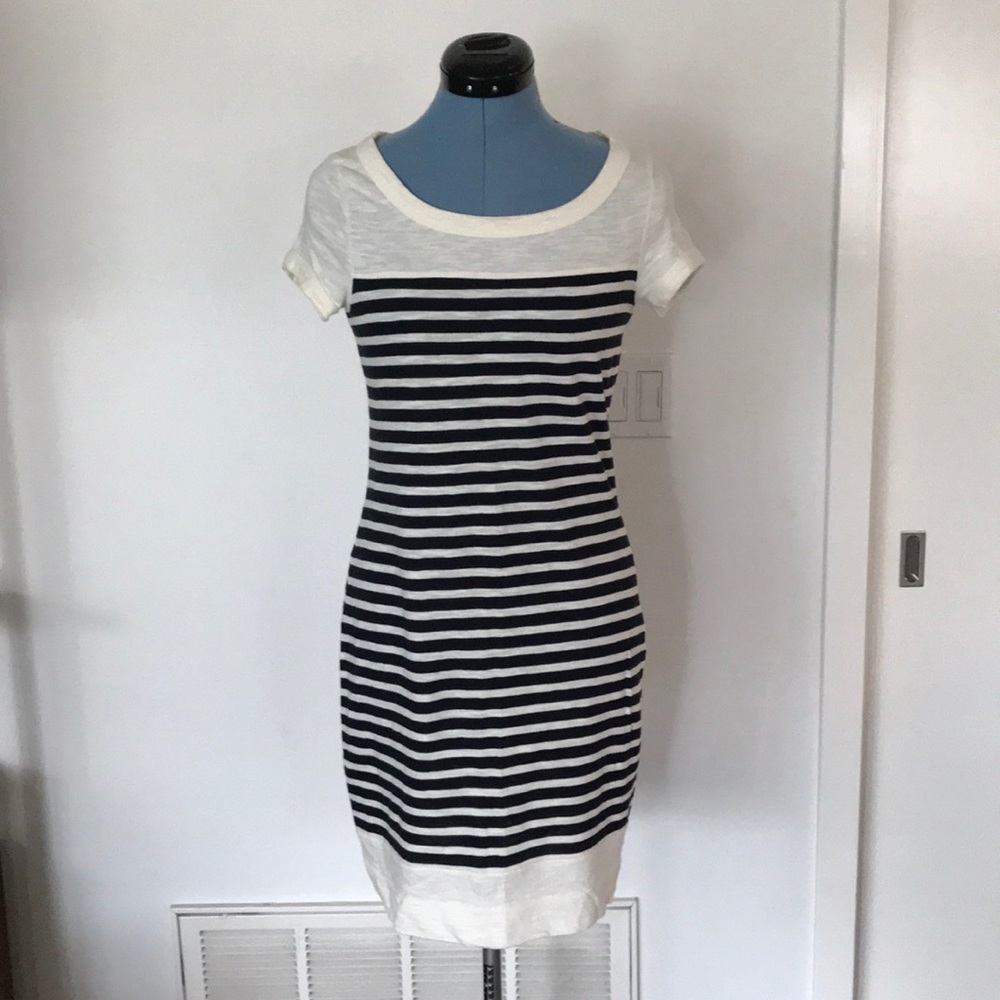 BANANA REPUBLIC striped cotton dress size XS